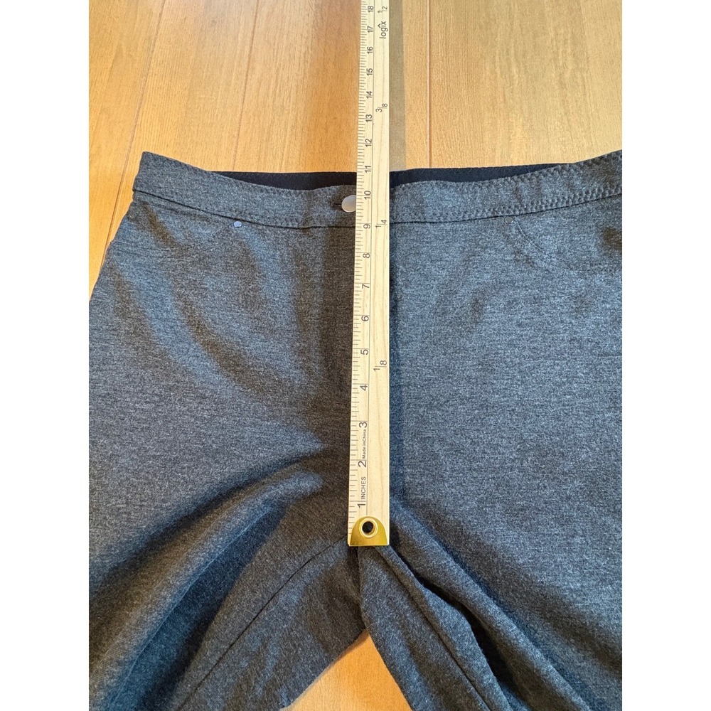Chico's So Slimming Pants Womens 1 M Short Gray Straight Leg Trousers Workwear - Picture 10 of 12